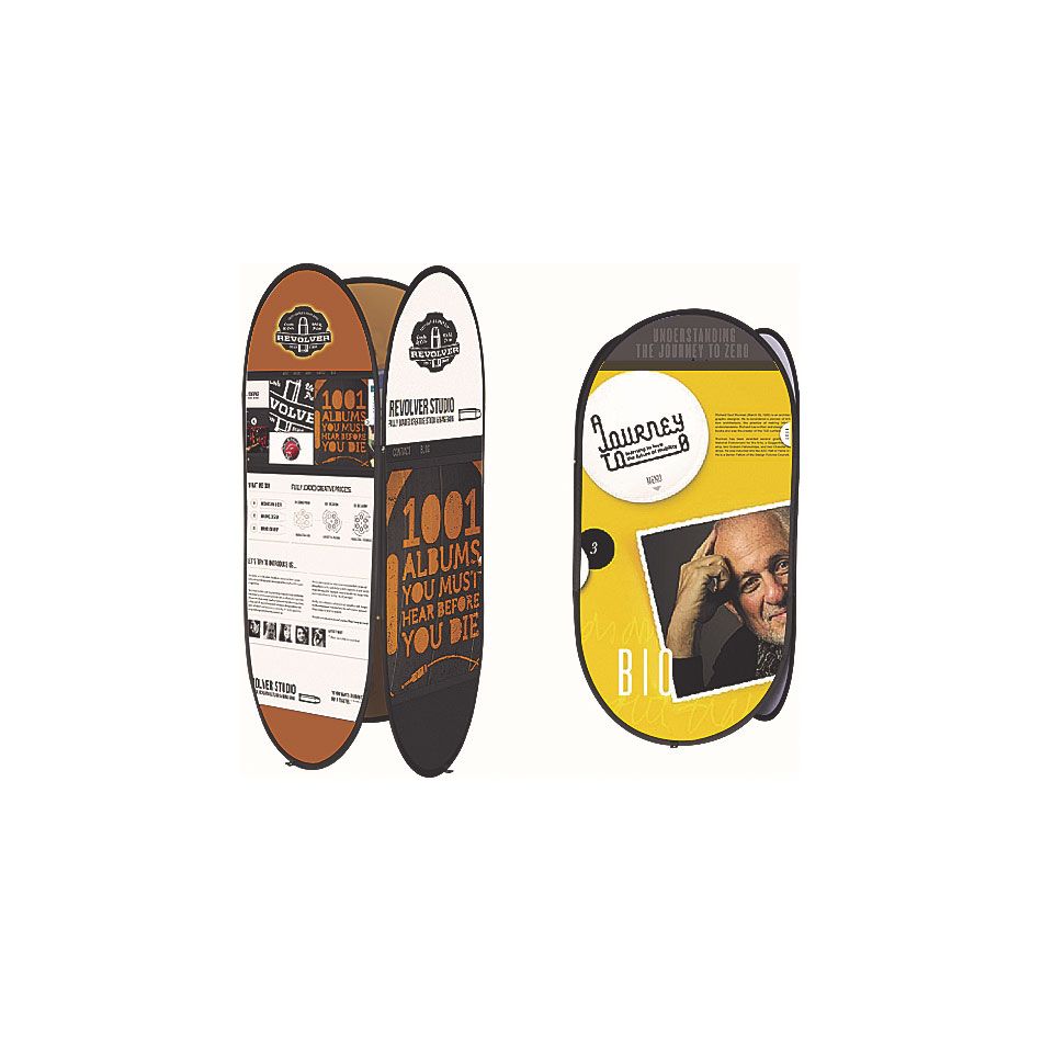 Pop Up Frame Banner Vertical And Triangle Publiplas